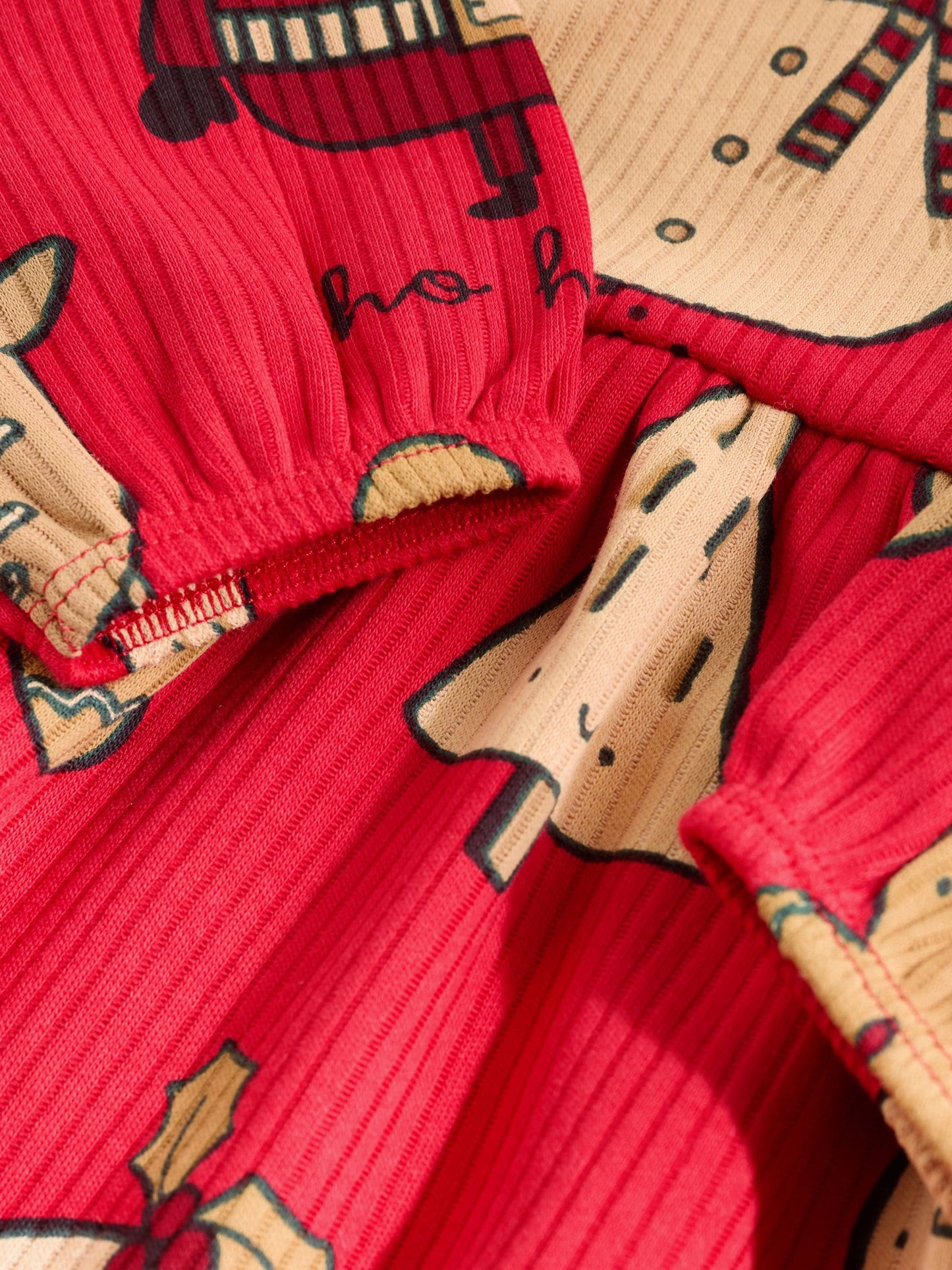 Red Character Baby Christmas Jersey Dress (0mths-2yrs)
