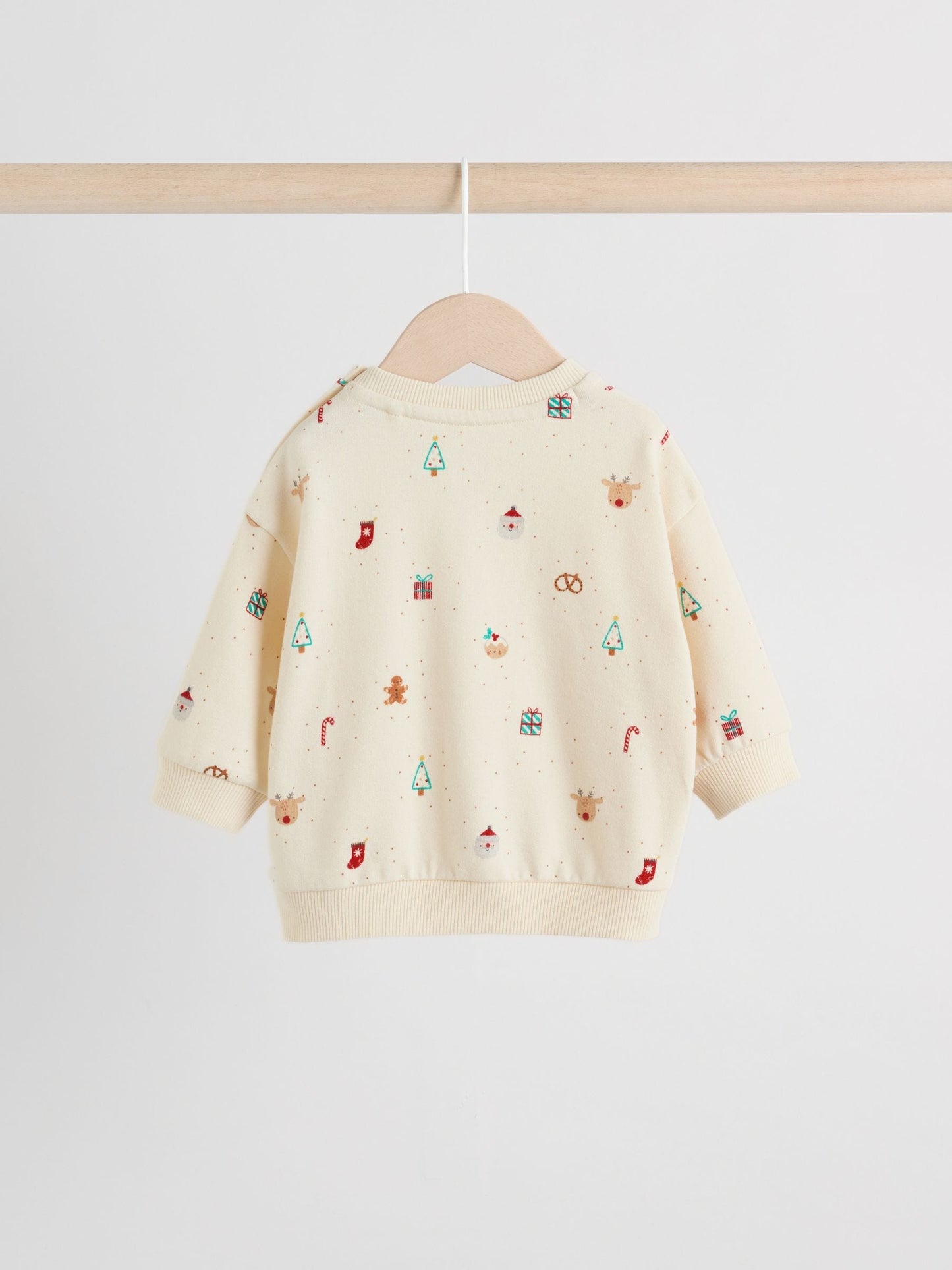 Cream Christmas Sweat and Joggers Baby Set (0mths-2yrs)