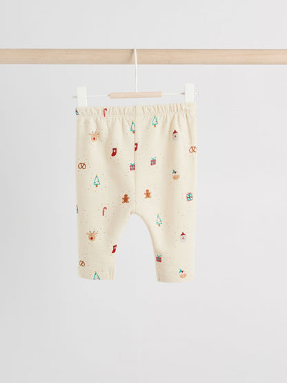 Cream Christmas Sweat and Joggers Baby Set (0mths-2yrs)