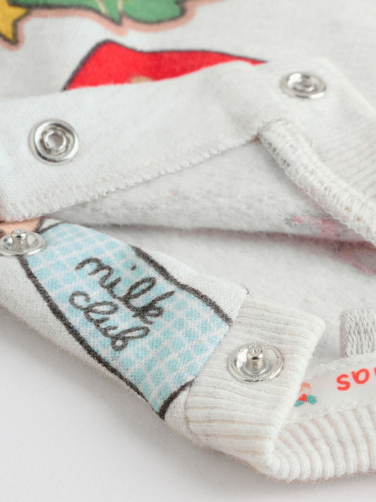 Grey Santa Treats Christmas Sweat and Joggers Baby Set (0mths-2yrs) image 3