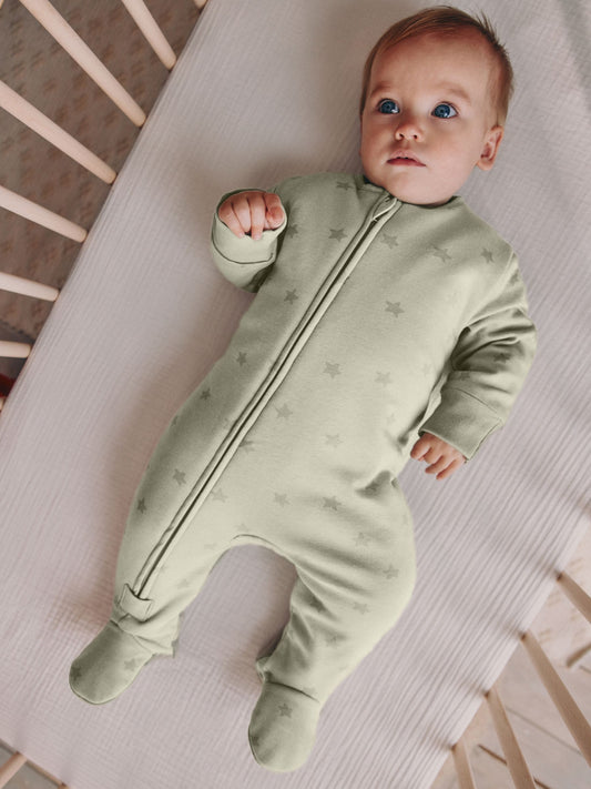 Dsiney Kidz - Green Star 2.5 Tog Two Way Zip Sleepsuit image 1
