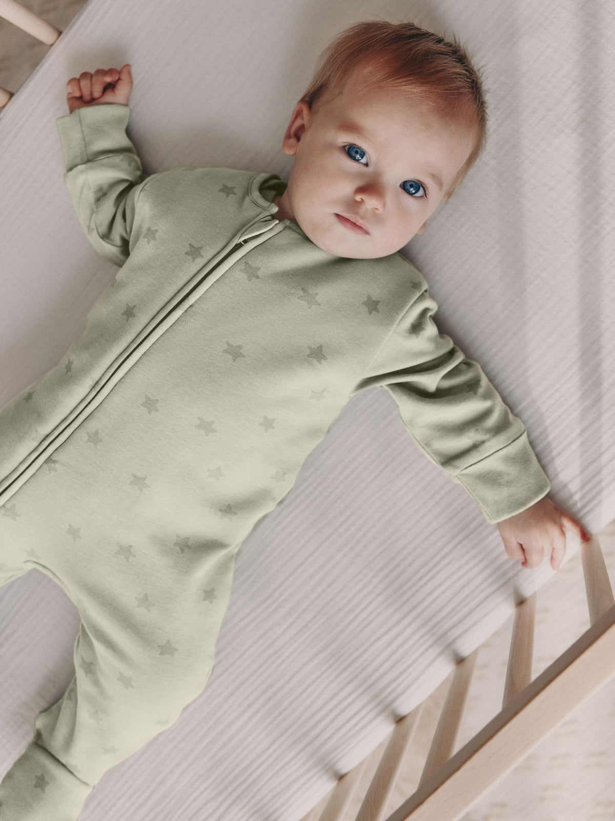 Dsiney Kidz - Green Star 2.5 Tog Two Way Zip Sleepsuit image 2