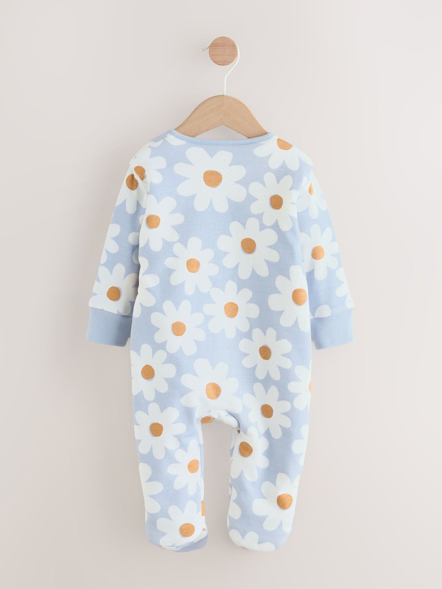 Blue Flower 2.5 TOG Wadded Baby Sleepsuit image 6