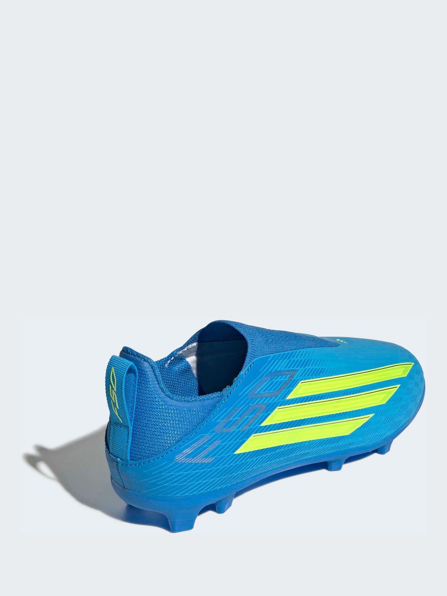 adidas Bright Blue F50 League Laceless Firm Ground / Multi Ground Football Boots image 8