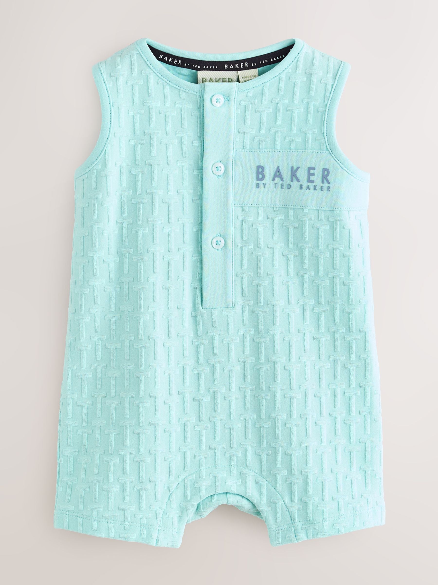 Baker by Ted Baker Textured Romper and Hat Set image 3