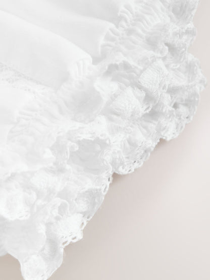 White Lace Woven Baby Romper (0mths-2yrs) image 6