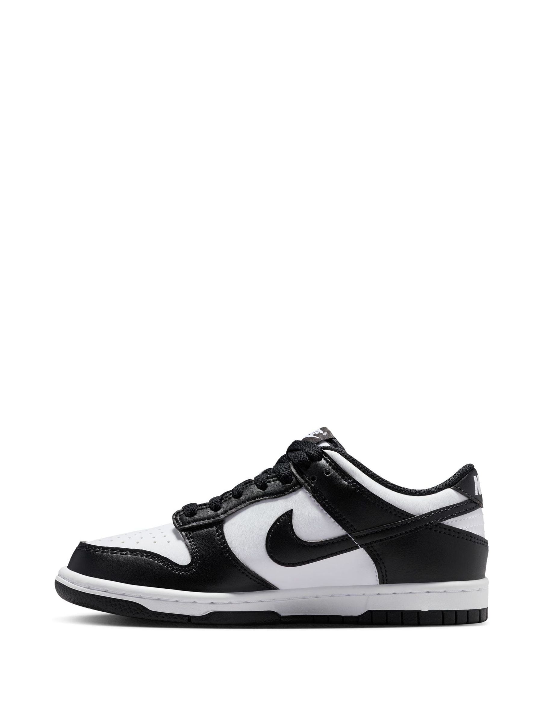 Nike White/Black Youth Dunk Low Trainers image 2