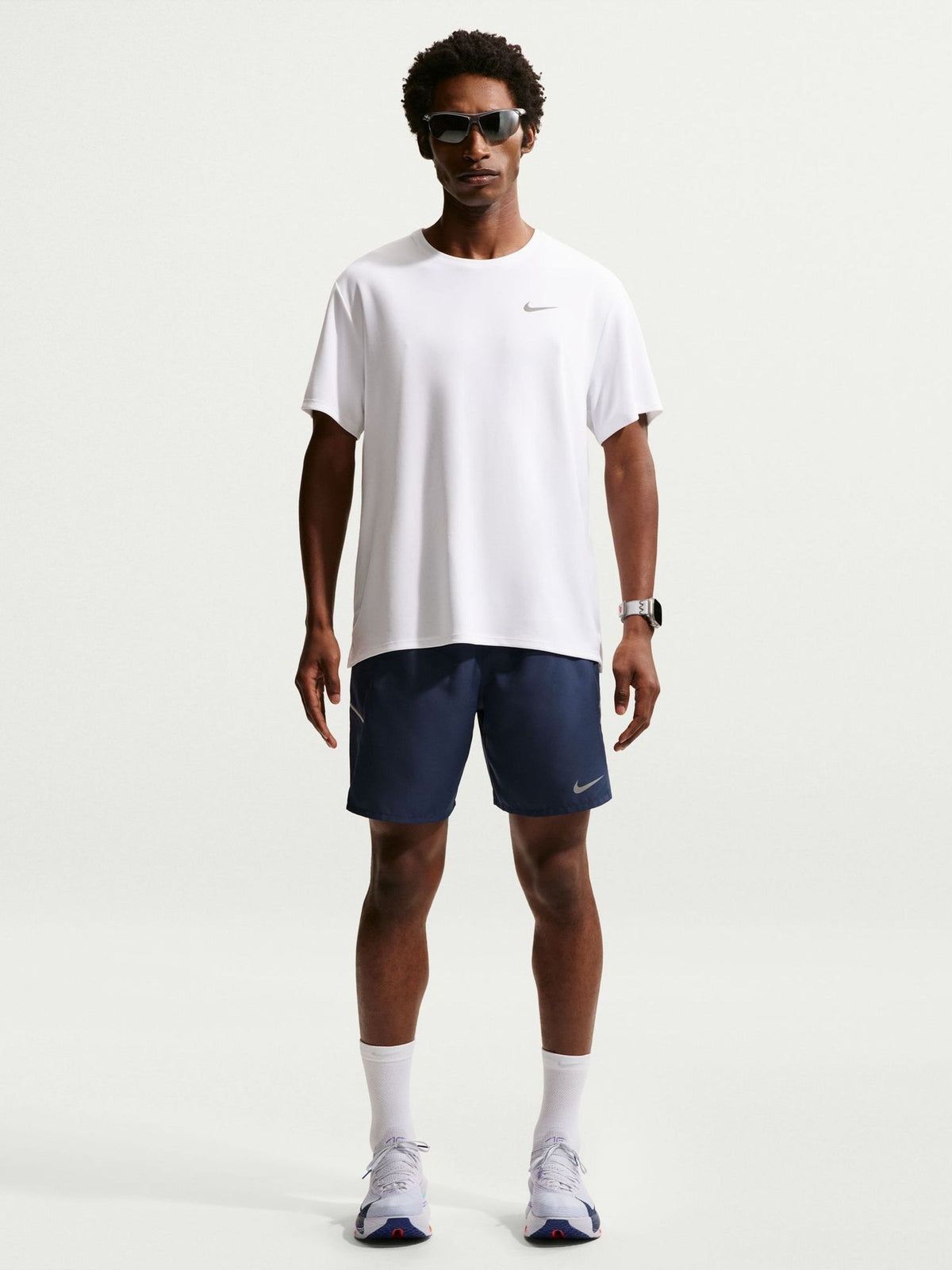 Dsiney Kidz - Nike Midnight Navy Miler Dri-FIT 7 Inch Brief Lined Running Shorts image 3