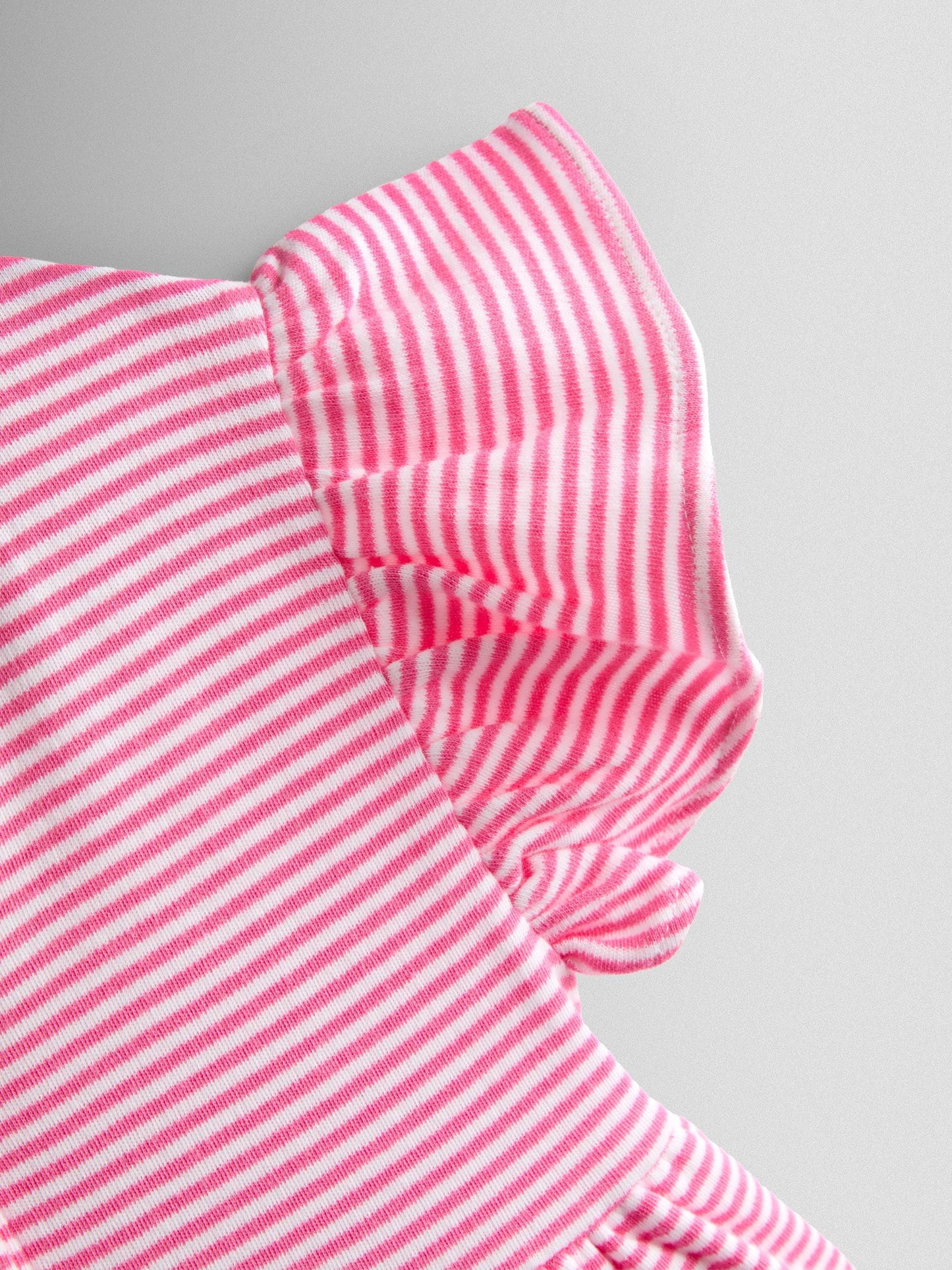 JoJo Maman Bébé Pink Daisy Appliqué Button Front Dress image 5