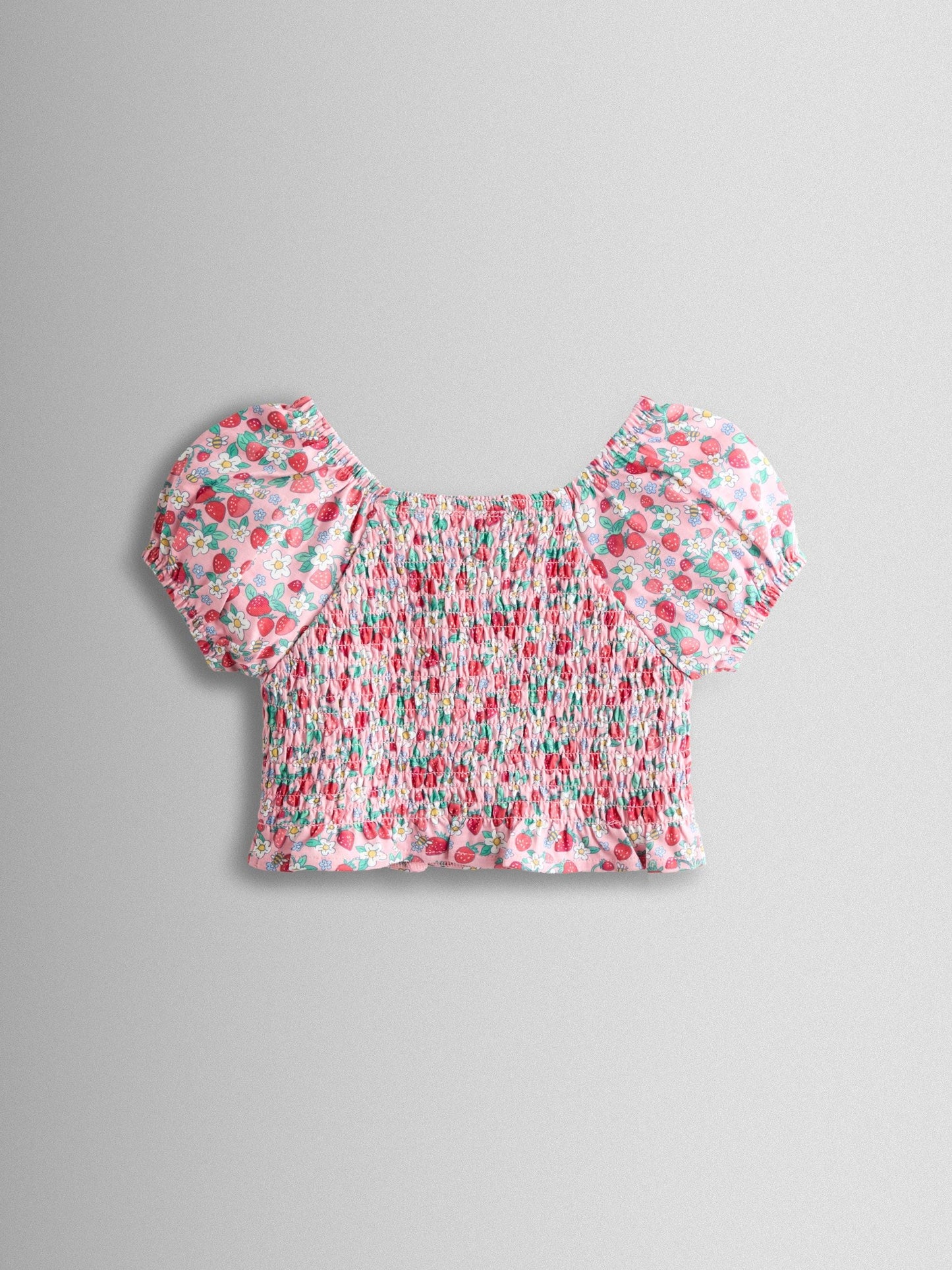 Dsiney Kidz - JoJo Maman Bébé Pink Smocked Cap Sleeve Top & Skort Set image 3