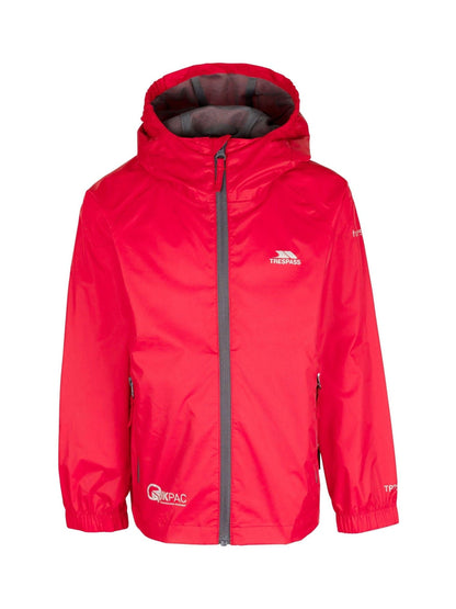 Dsiney Kidz - Trespass Red Qikpac Jacket Packaway TP75 image 1