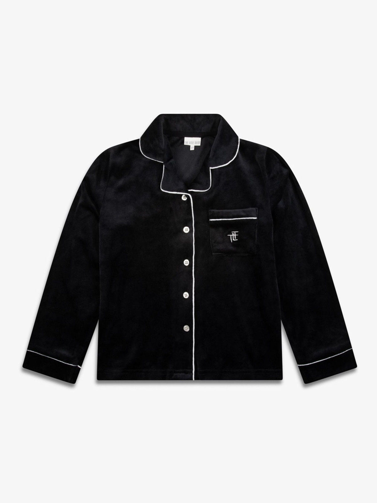 The Little Tailor Black Luxury Soft Touch Velour Pyjamas - image 4