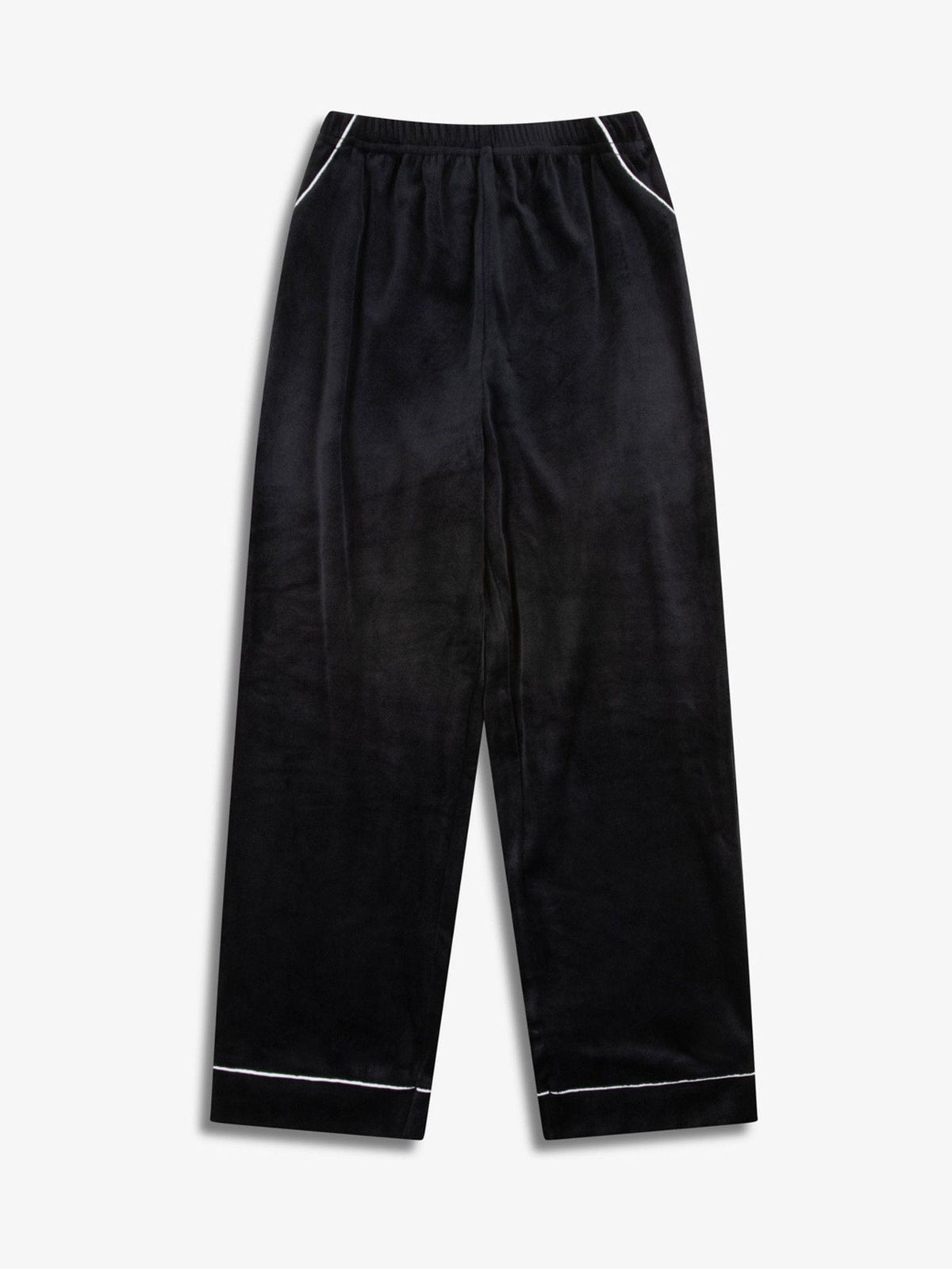 The Little Tailor Black Luxury Soft Touch Velour Pyjamas - image 5