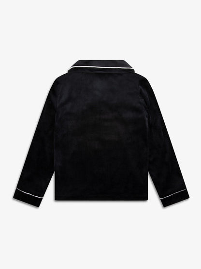 The Little Tailor Black Luxury Soft Touch Velour Pyjamas - image 7