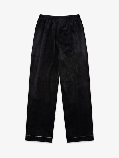 The Little Tailor Black Luxury Soft Touch Velour Pyjamas - image 8