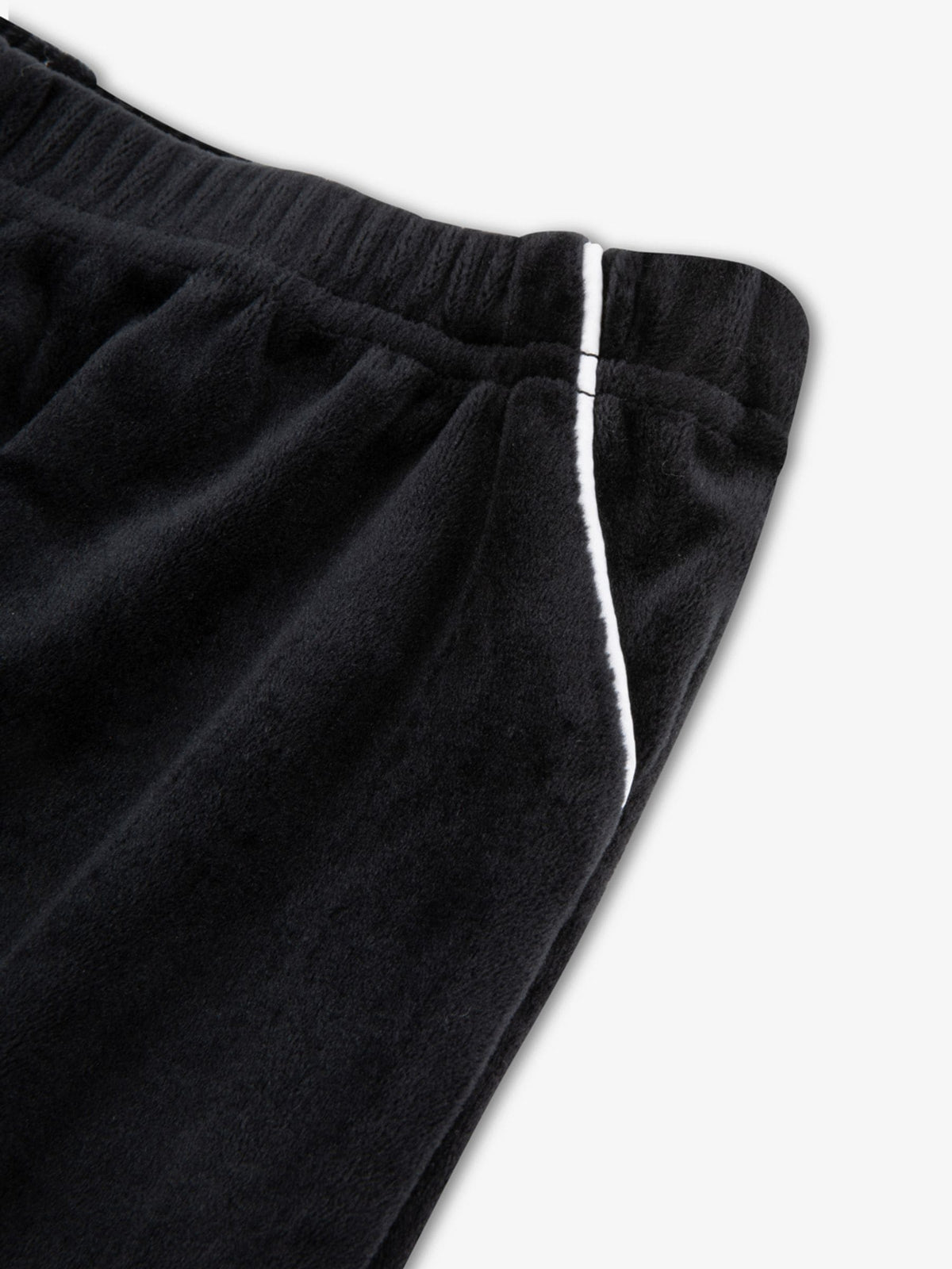 The Little Tailor Black Luxury Soft Touch Velour Pyjamas - image 9