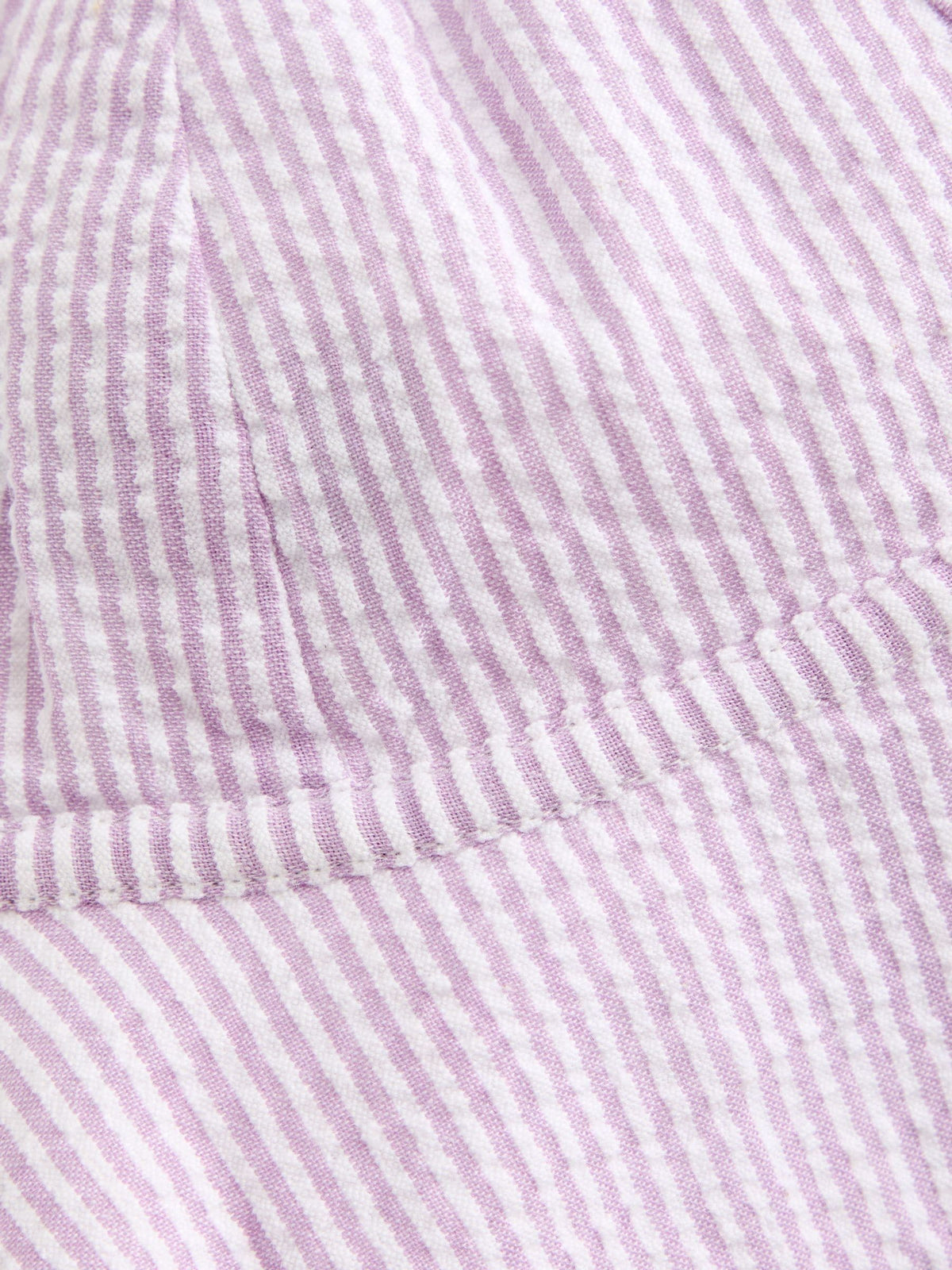JoJo Maman Bébé Lilac Stripe Floppy Sun Hat image 4