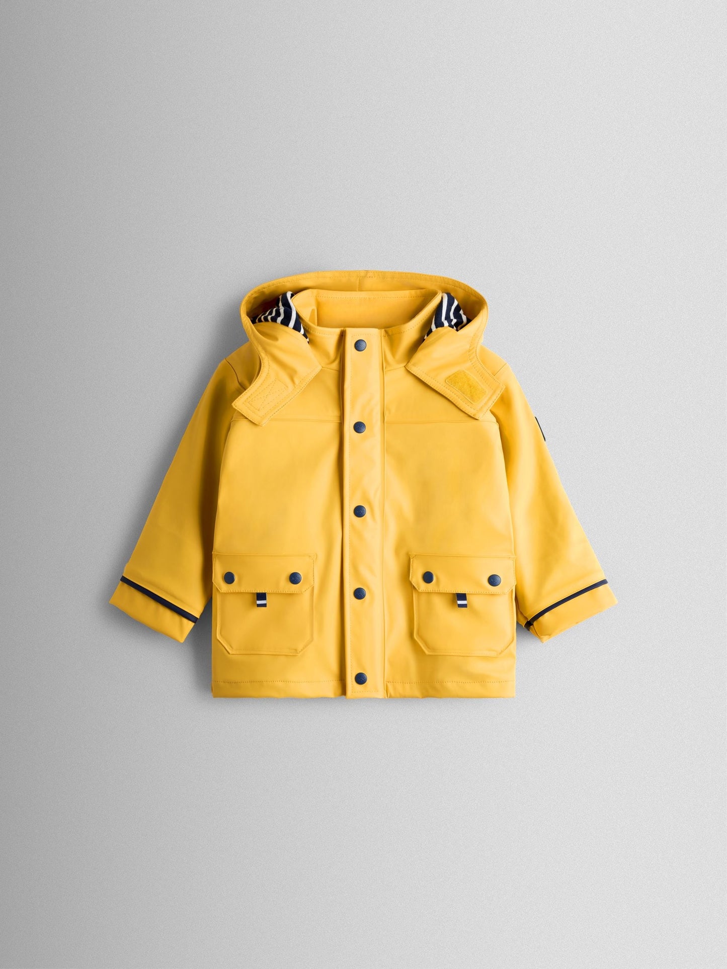 Dsiney Kidz - JoJo Maman Bébé Bright Yellow Waterproof Cosy Lined Fisherman's Jacket image 1