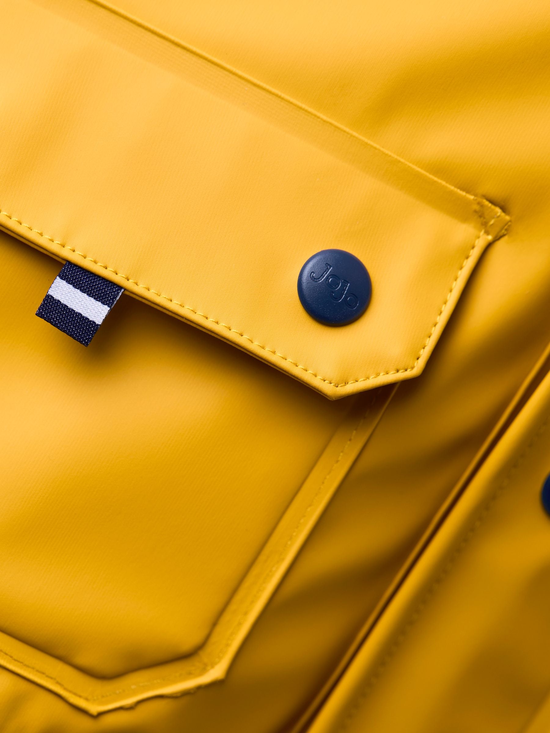 Dsiney Kidz - JoJo Maman Bébé Bright Yellow Waterproof Cosy Lined Fisherman's Jacket image 5