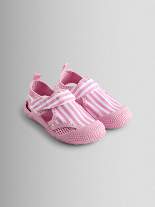 JoJo Maman Bébé Pink Wide Stripe Water Shoes image 1