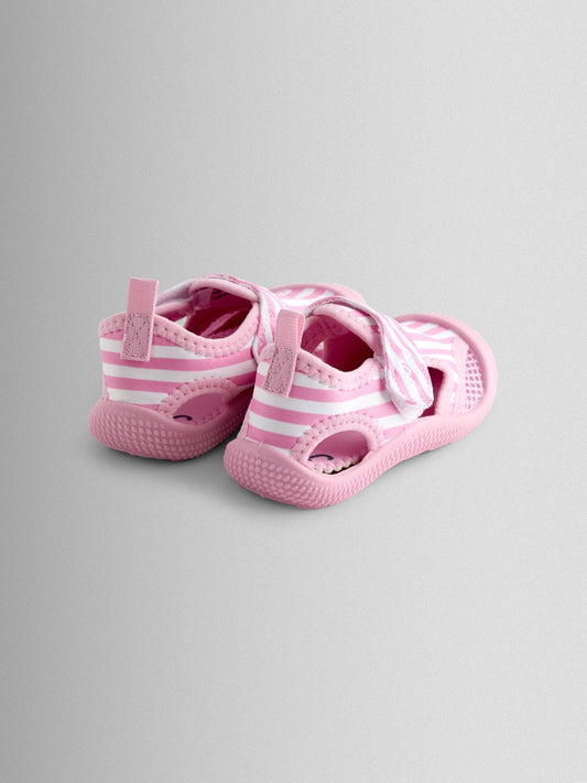 JoJo Maman Bébé Pink Wide Stripe Water Shoes image 2