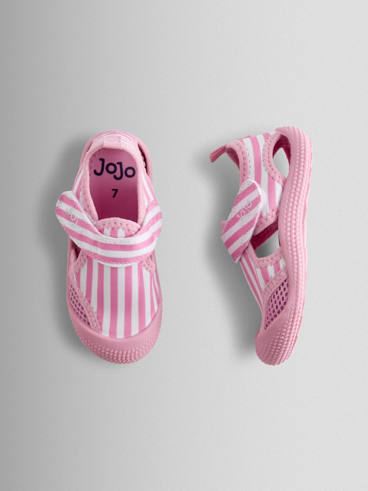 JoJo Maman Bébé Pink Wide Stripe Water Shoes image 3