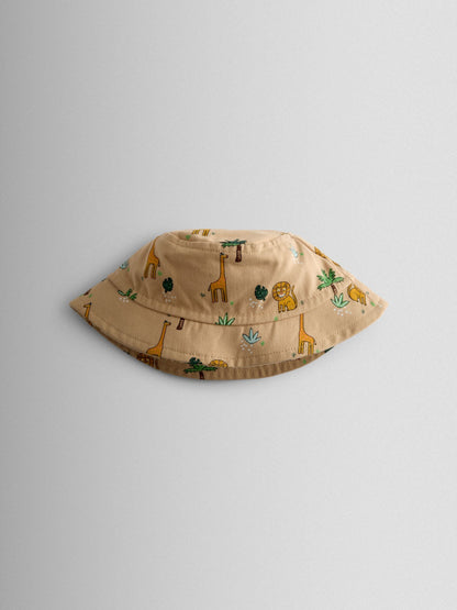 JoJo Maman Bébé Ecru Safari Bucket Hat image 2