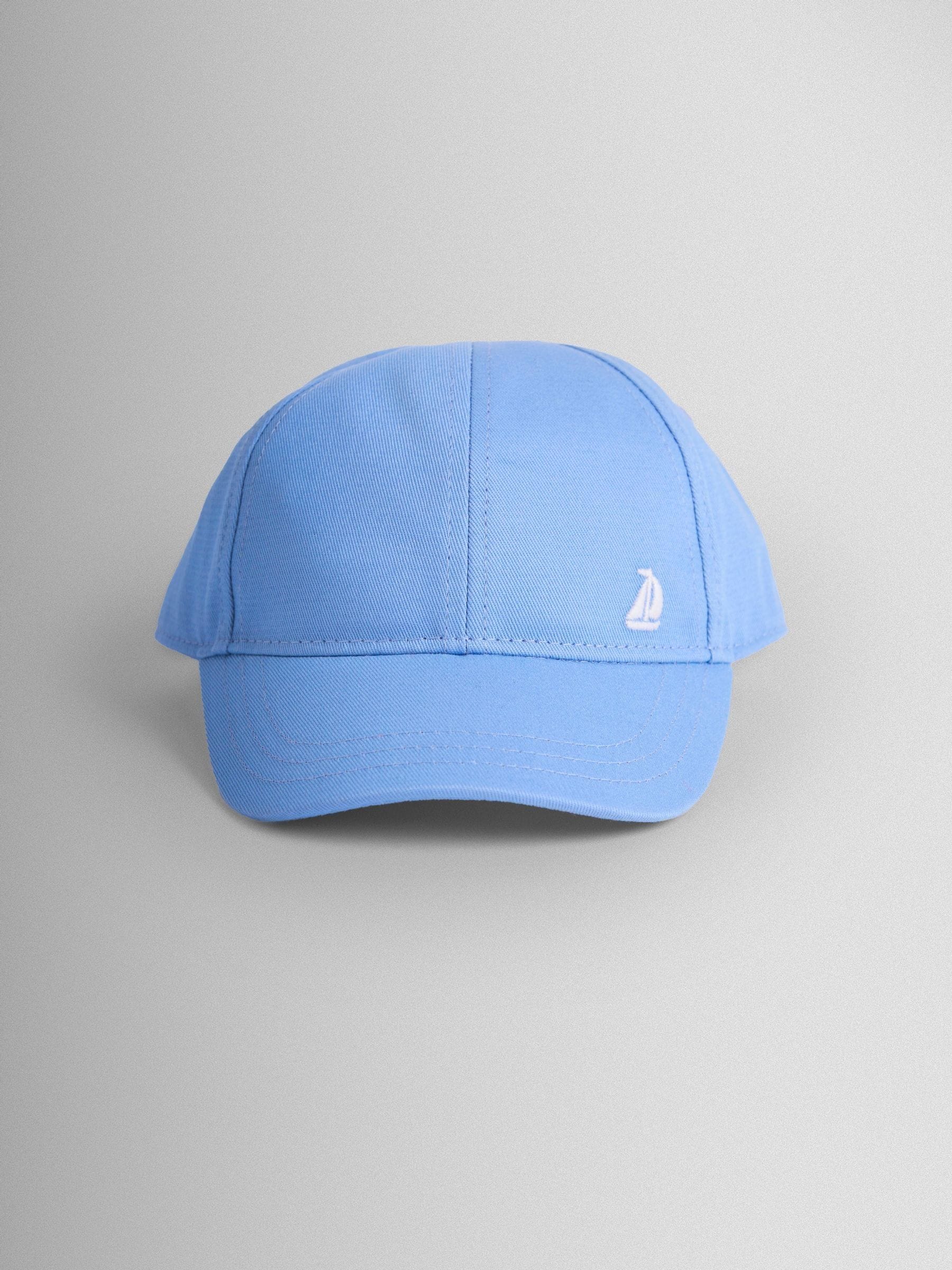 JoJo Maman Bébé Plain Blue Cap image 2