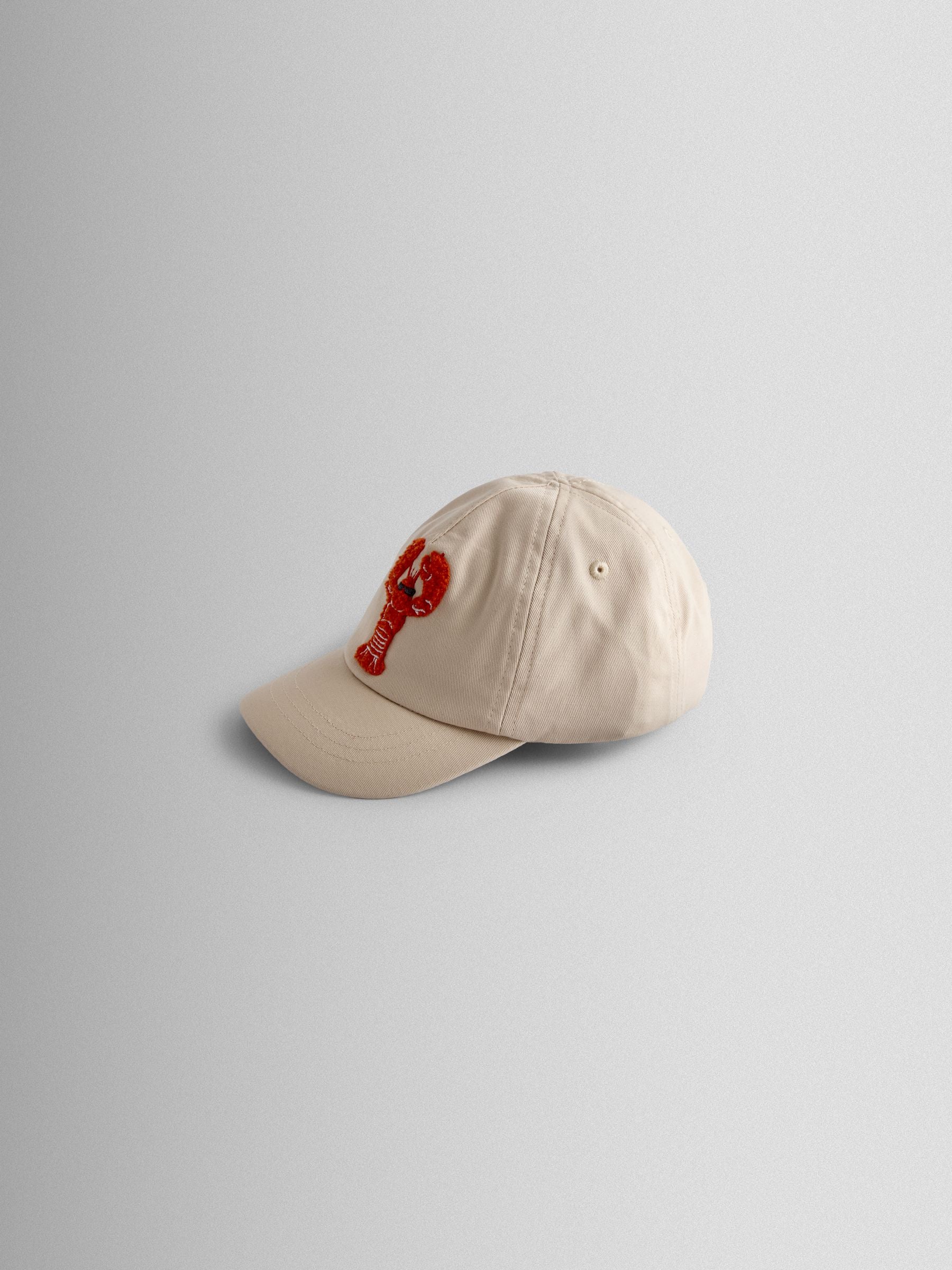 JoJo Maman Bébé Ecru Lobster Bouclé Cap image 2