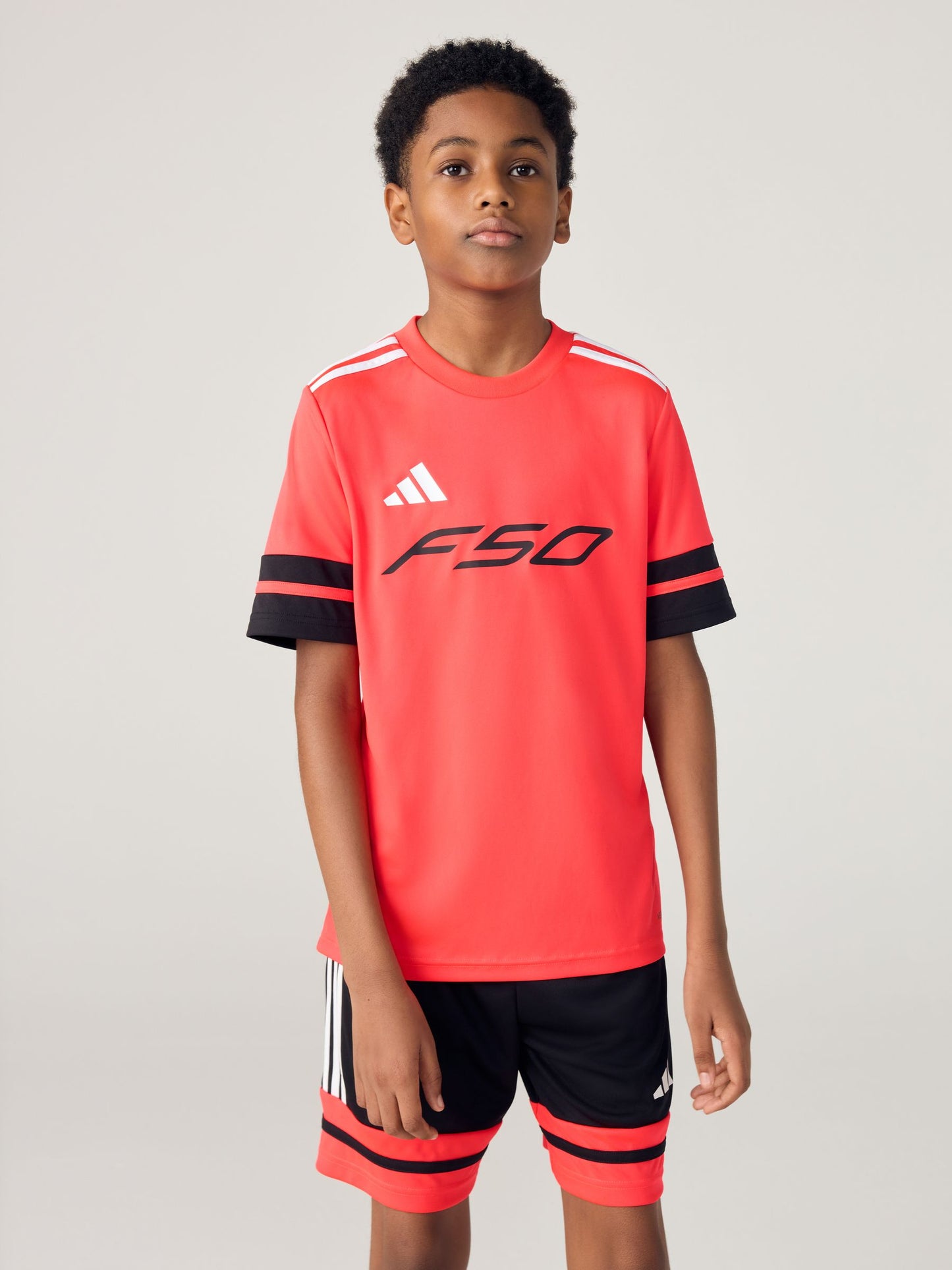 Dsiney Kidz - adidas Red/Black F50 Jersey Short Sleeve T-Shirt image 2