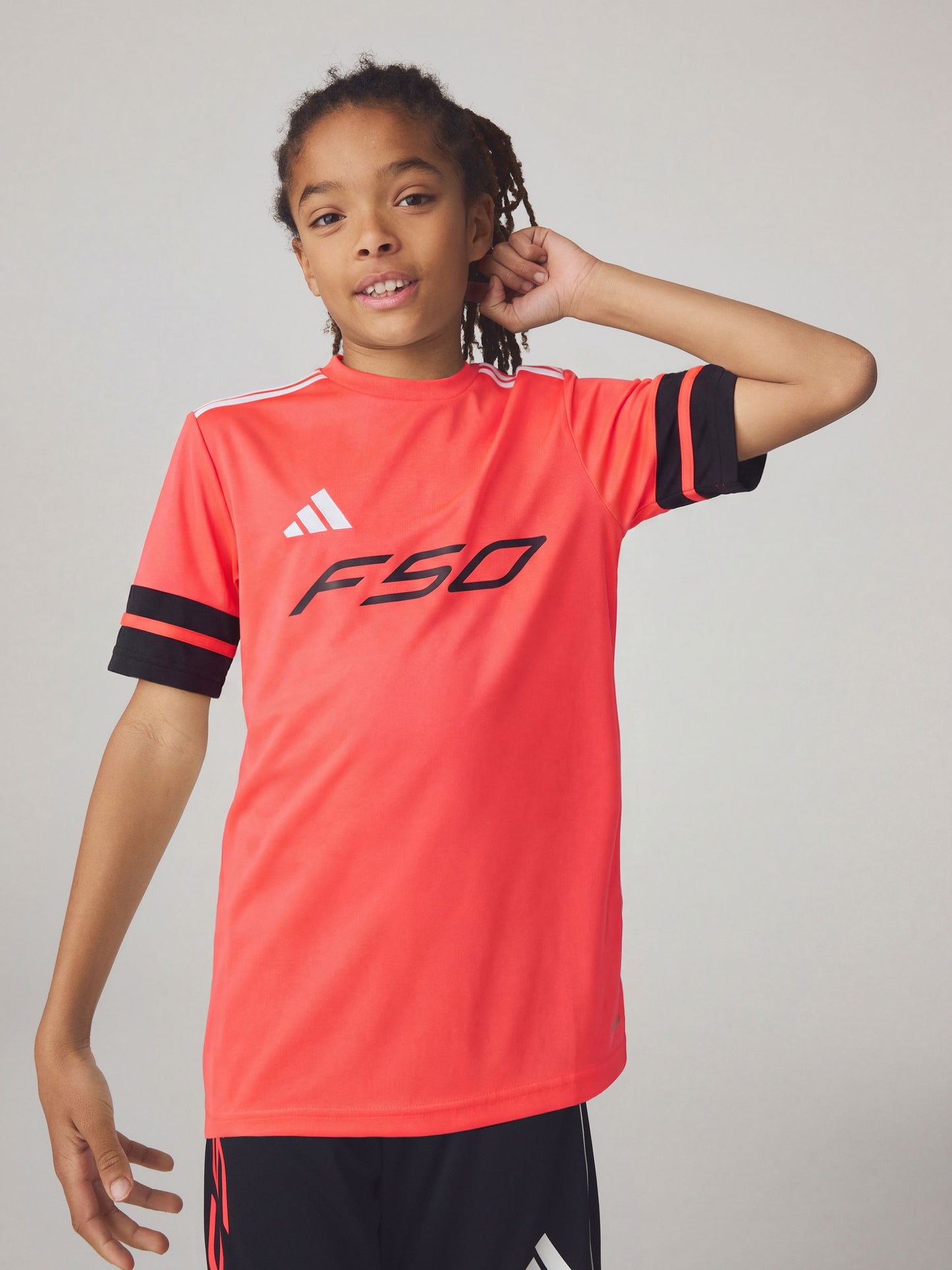 Dsiney Kidz - adidas Red/Black F50 Jersey Short Sleeve T-Shirt image 3