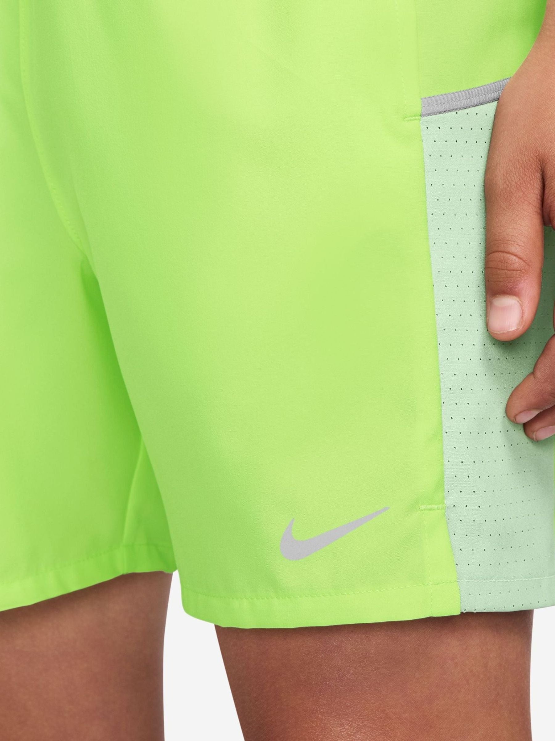 Dsiney Kidz - Nike Volt Ice Yellow Miler Dri-FIT Training Shorts image 4