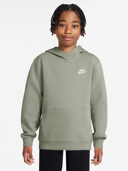 Dsiney Kidz - Nike Spruce Fog Grey Club Fleece Pullover Hoodie image 1