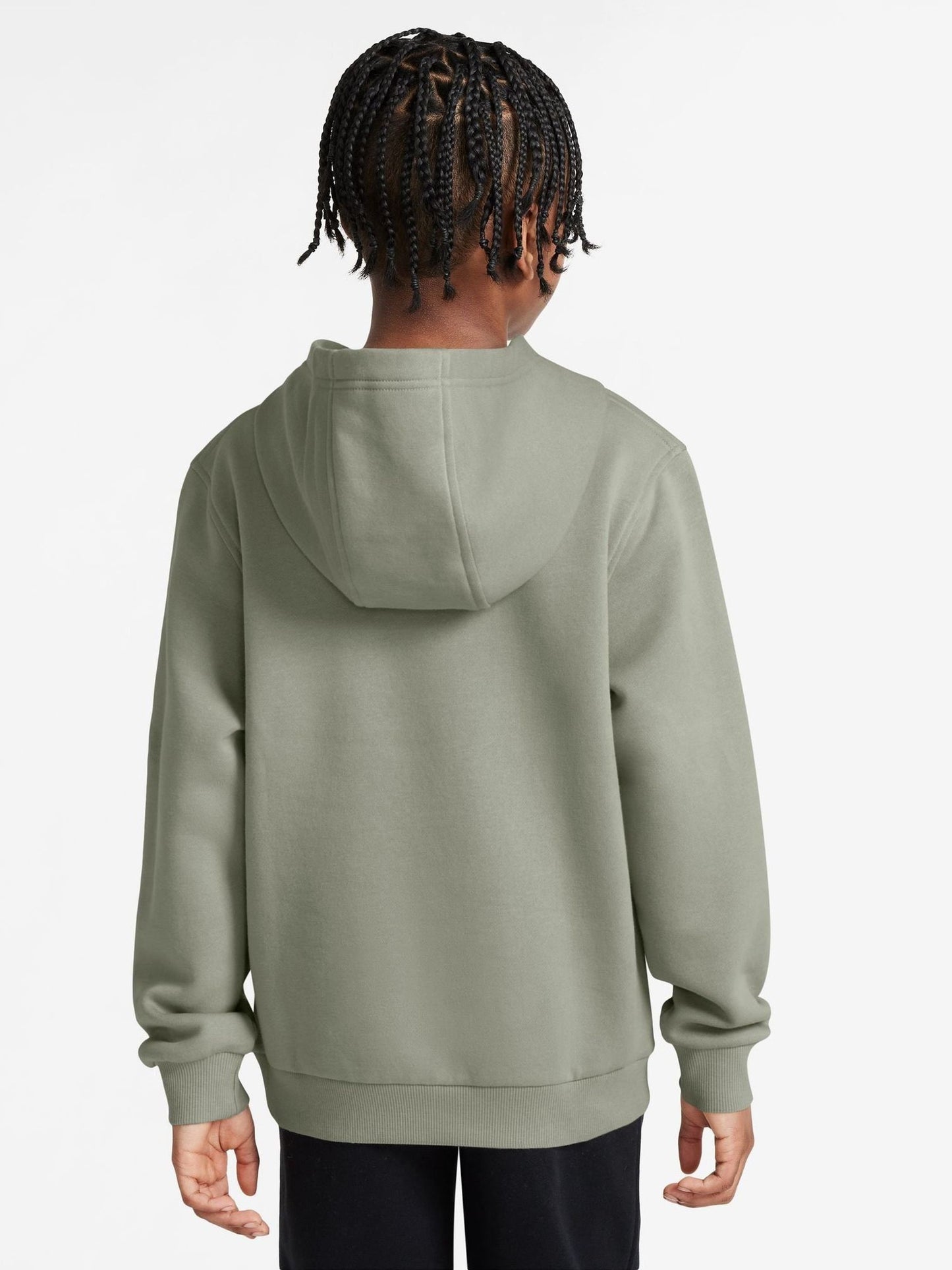 Dsiney Kidz - Nike Spruce Fog Grey Club Fleece Pullover Hoodie image 2