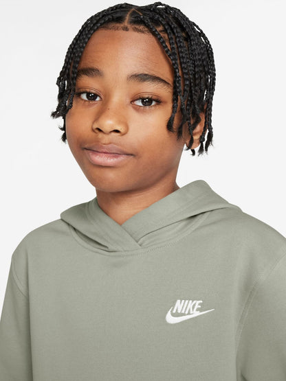 Dsiney Kidz - Nike Spruce Fog Grey Club Fleece Pullover Hoodie image 3