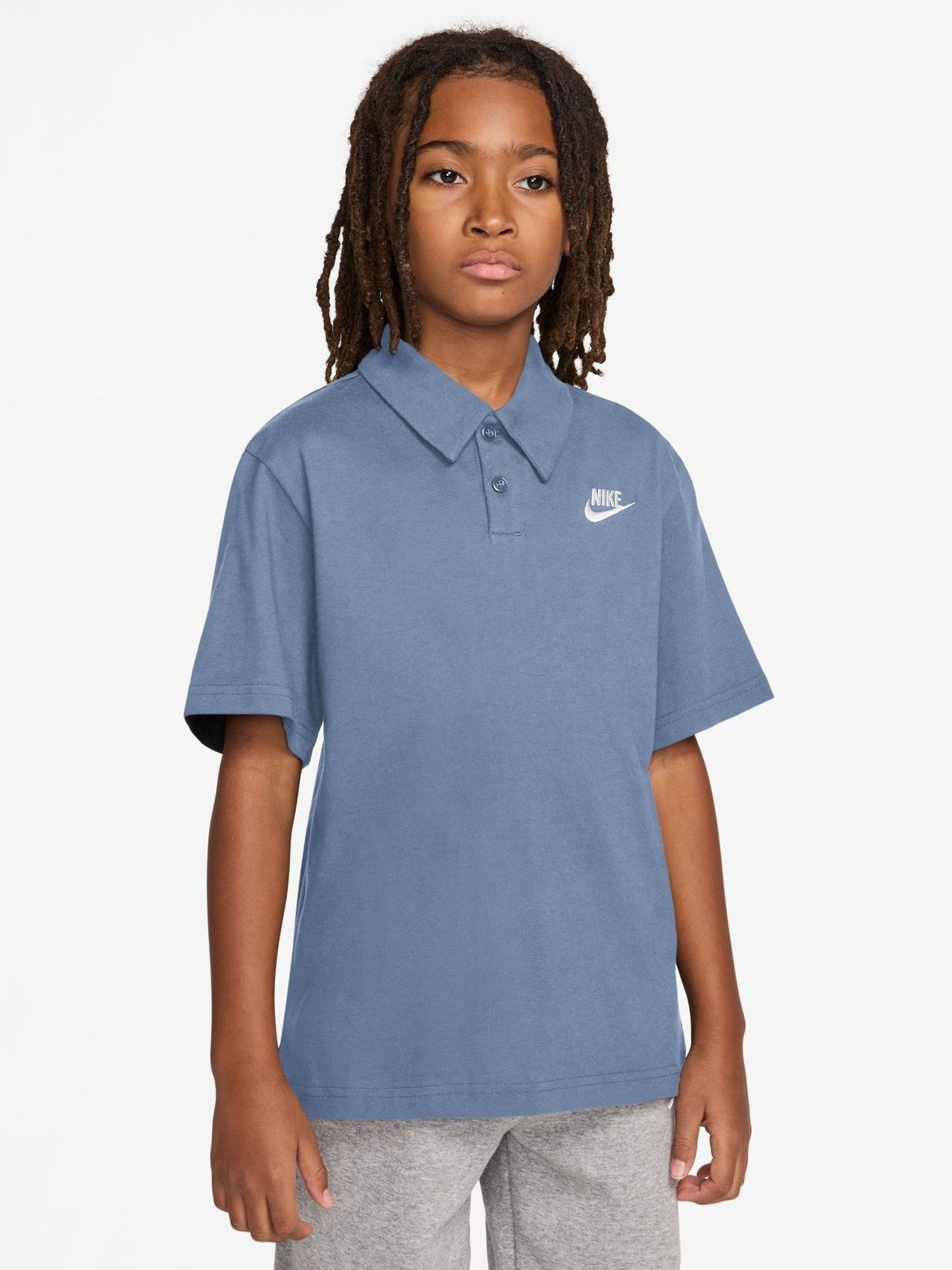 Dsiney Kidz - Nike Work Blue Club Short Sleeve Knit Polo Shirt image 1