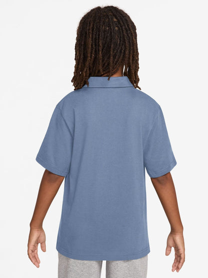 Dsiney Kidz - Nike Work Blue Club Short Sleeve Knit Polo Shirt image 2