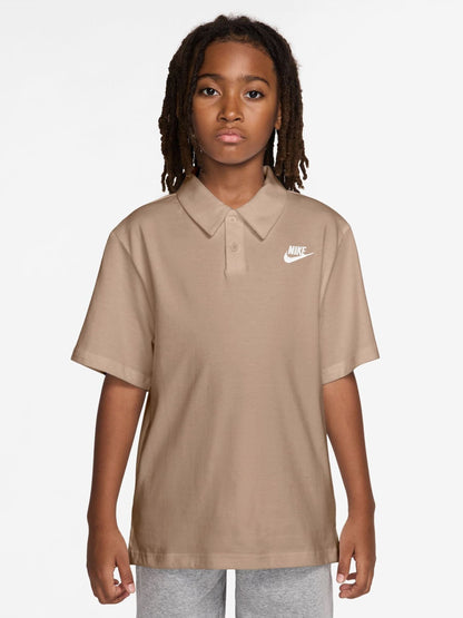 Dsiney Kidz - Nike Brown Club Short Sleeve Knit Polo Shirt image 1