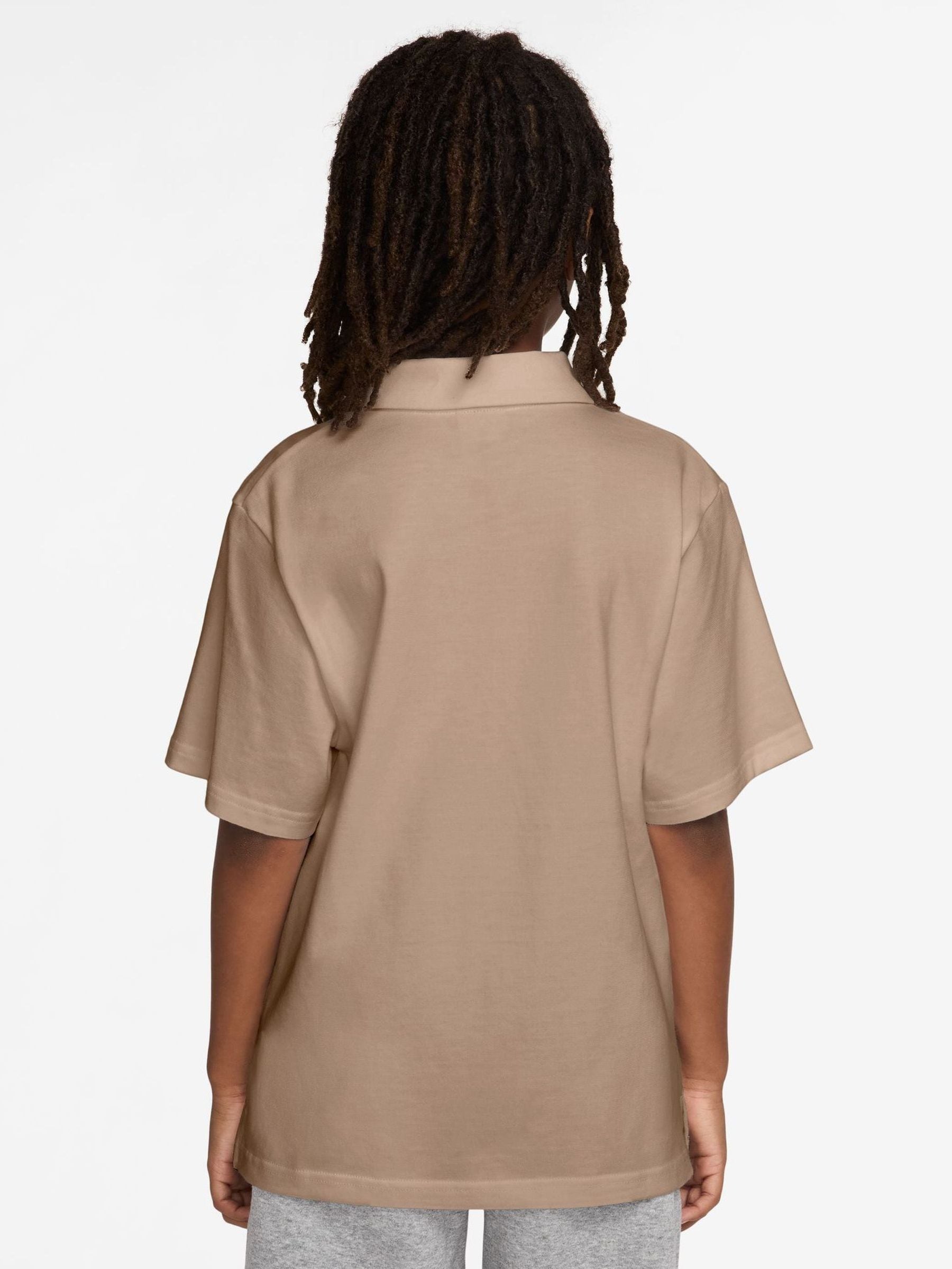 Dsiney Kidz - Nike Brown Club Short Sleeve Knit Polo Shirt image 2