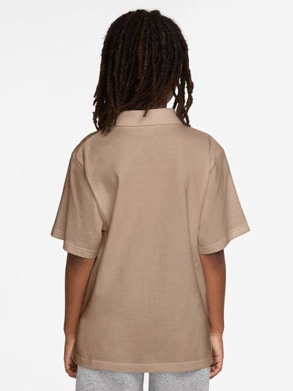 Dsiney Kidz - Nike Brown Club Short Sleeve Knit Polo Shirt image 2