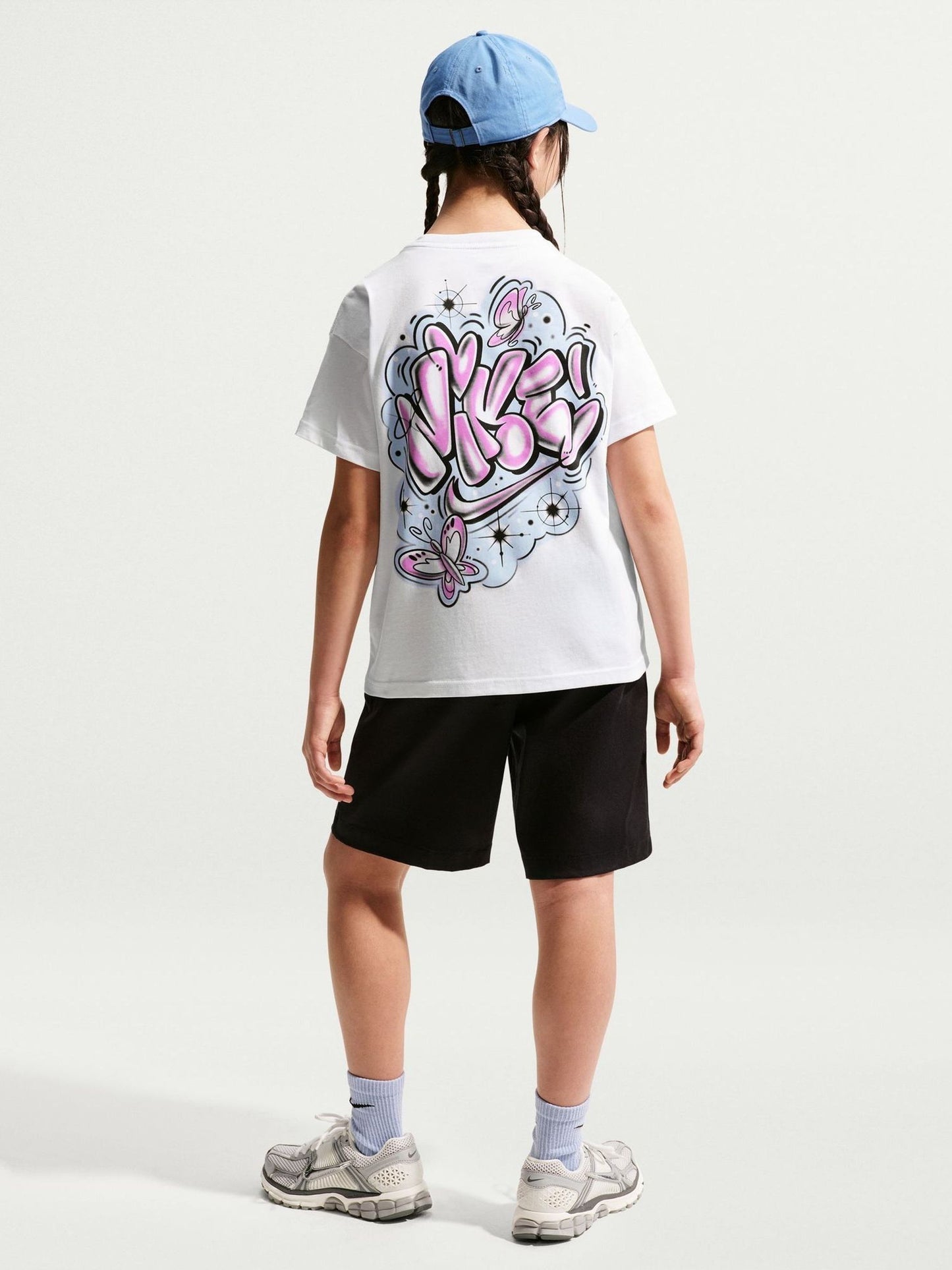 Dsiney Kidz - Nike White Airbrush Graphic T-Shirt image 1
