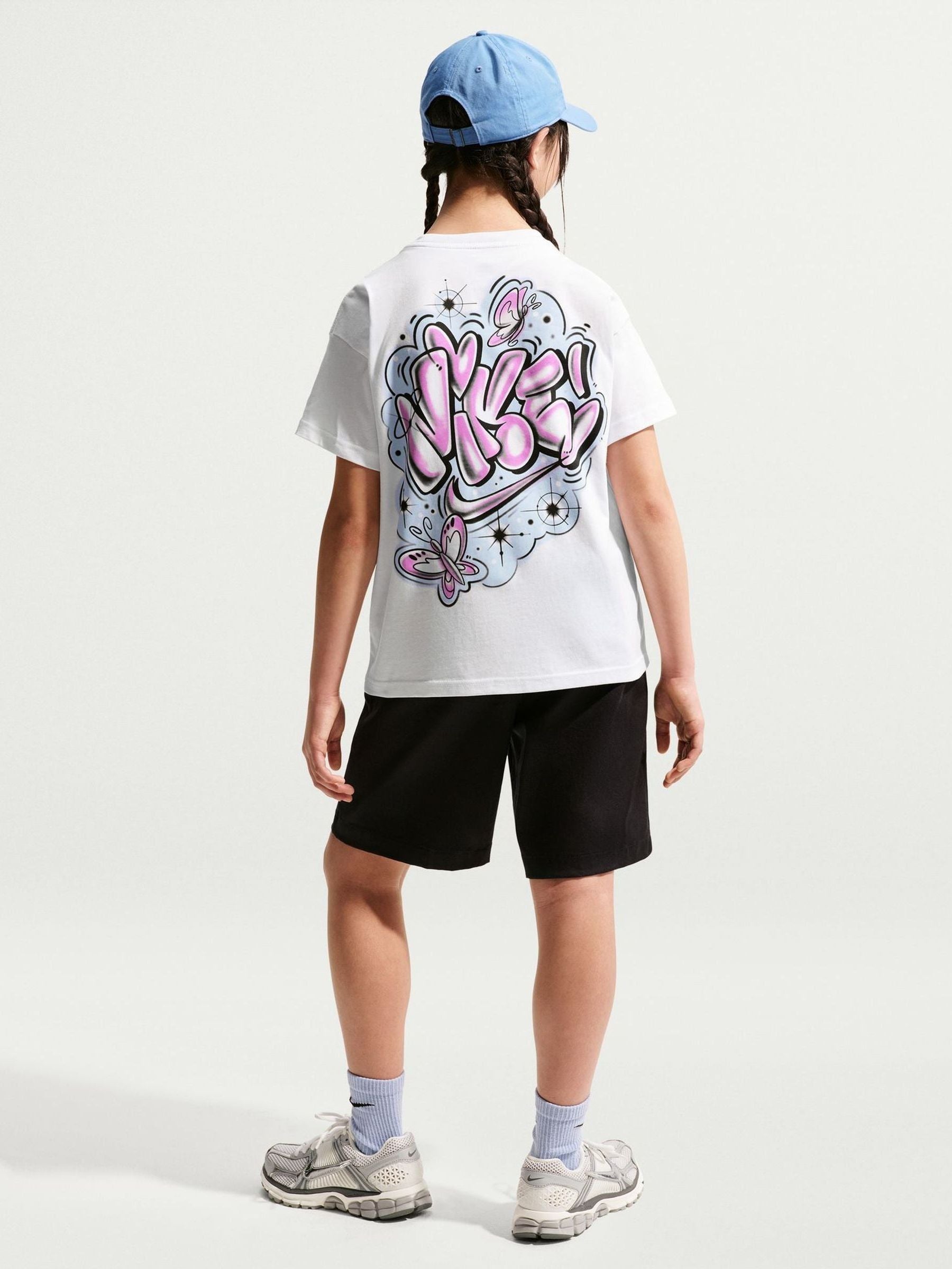 Dsiney Kidz - Nike White Airbrush Graphic T-Shirt image 1