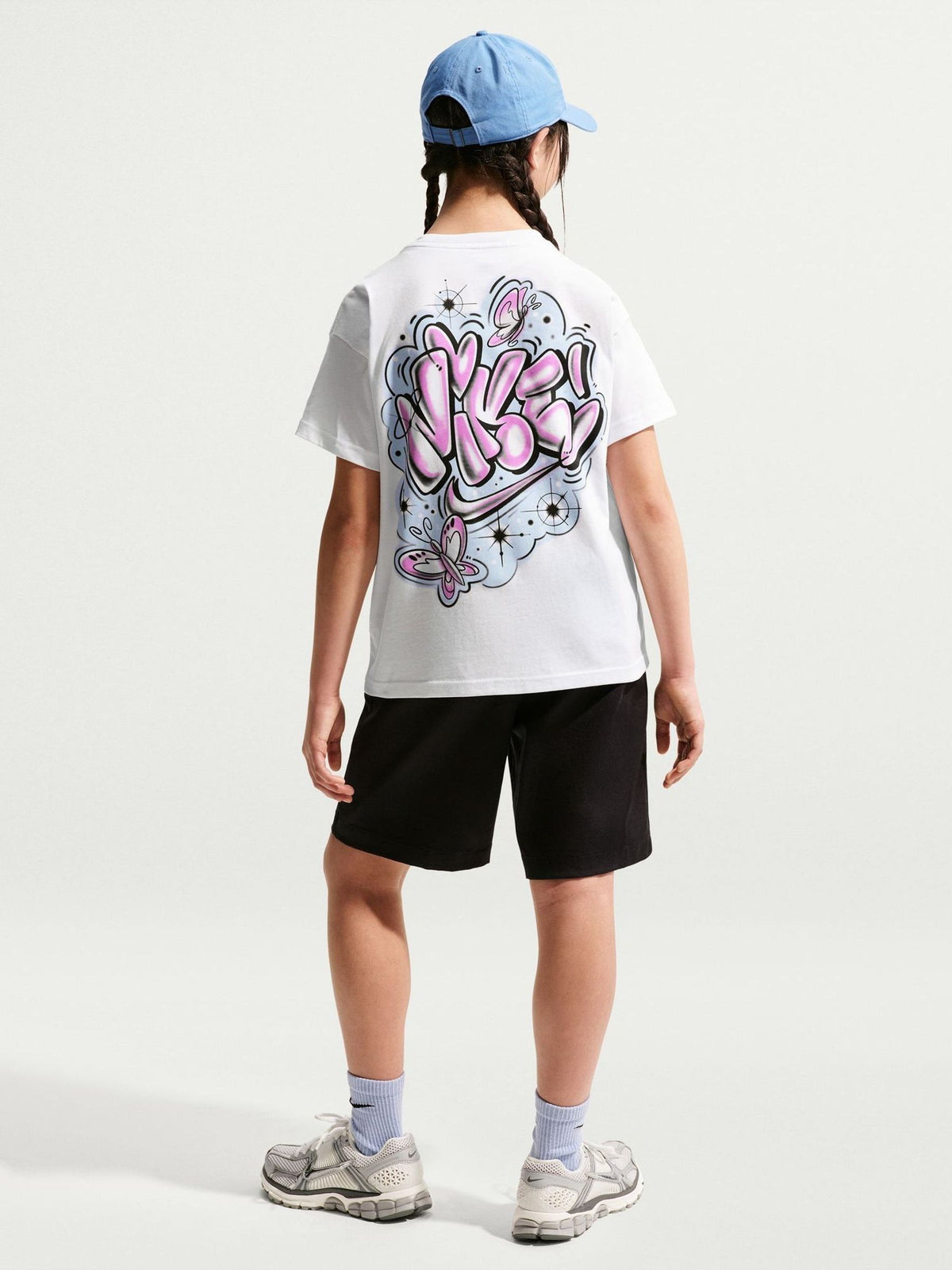 Dsiney Kidz - Nike White Airbrush Graphic T-Shirt image 1