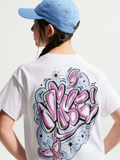 Dsiney Kidz - Nike White Airbrush Graphic T-Shirt image 3
