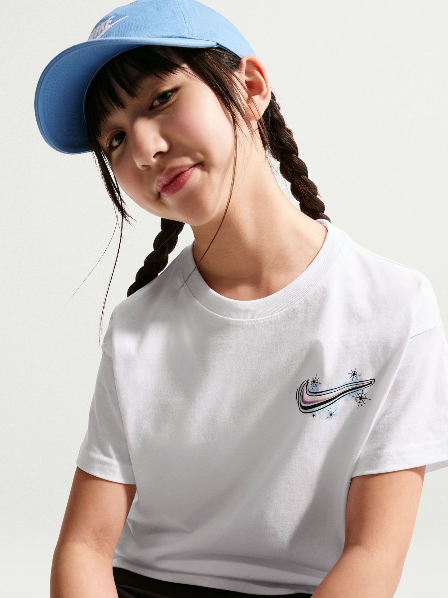 Dsiney Kidz - Nike White Airbrush Graphic T-Shirt image 5