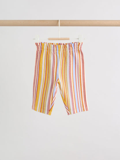 Rust Brown Short Sleeve Baby Top And Wide Leg 2 Piece Set (0mths-2yrs) image 6