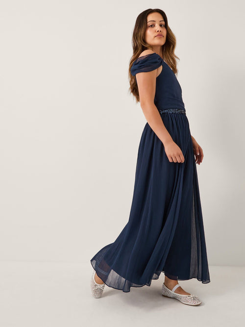 Dsiney Kidz - Monsoon Blue Sequin One Shoulder Prom Dress image 1