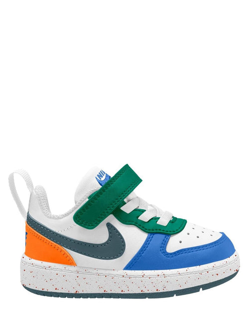 Nike White/Blue Green Infant Court Borough Low Recraft Trainers image 1