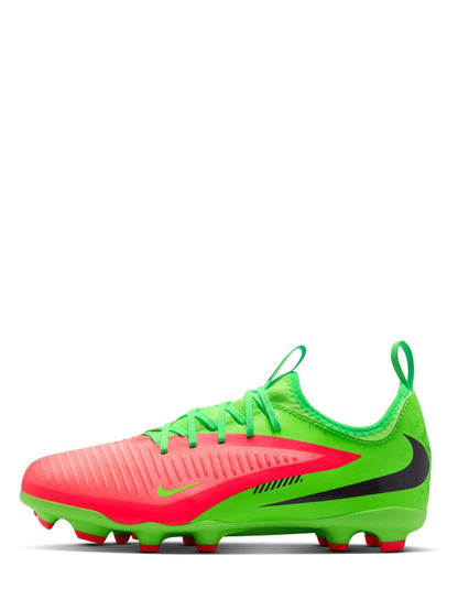 Nike Red Junior Phantom 6 Low Academy Firm Ground / Multi-Ground  Football Boots image 2