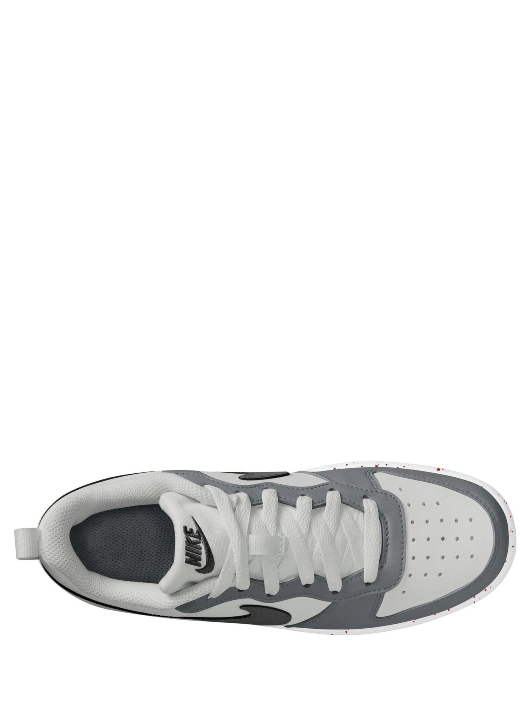 Nike Grey/White Youth Court Borough Low Recraft Trainers image 3